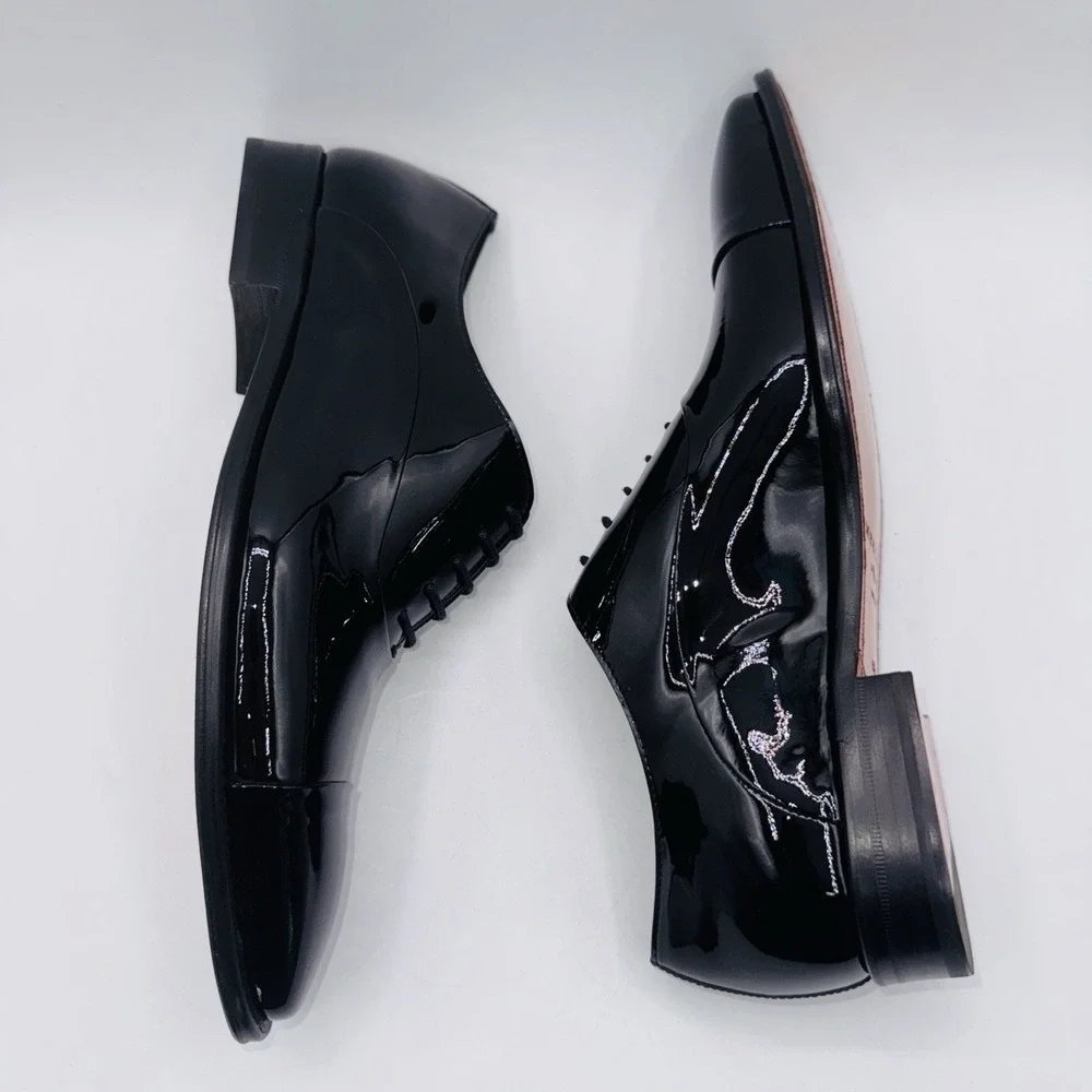Mezlan Formal Oxfords Men's‎ Size 8.5 Black Patent Leather
